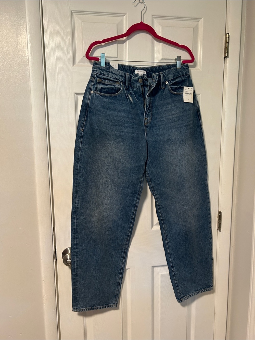Classic High-Rise Wide Leg/Barrel Relaxed Fit Women Jeans - Blue